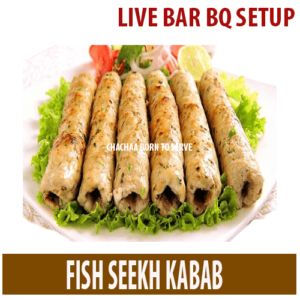 Fish seekh kabab in Lahore