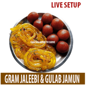 live jaleebi gulab jamun setup in lahore